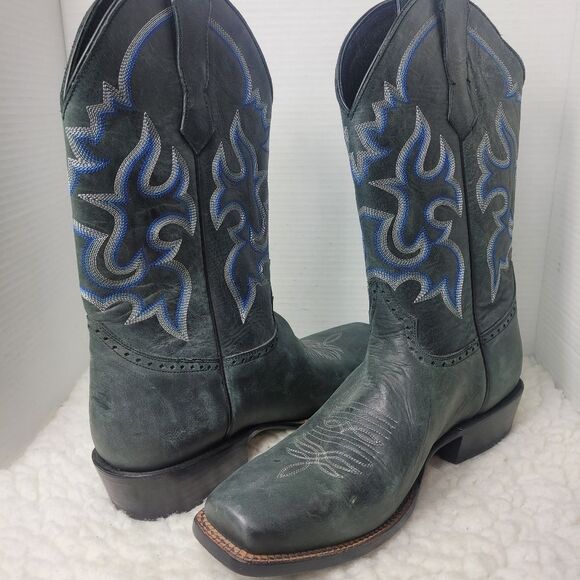 Marciante Brand Boots Men's Size 12D Gray Cowboy Wsstern Square Toe Shoes Rare G - Picture 5 of 9